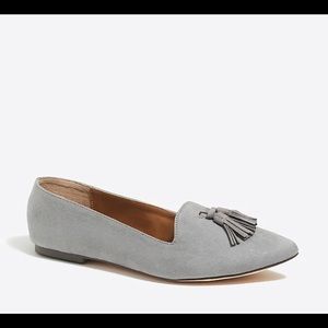 J Crew Eddie Microsuede Tassel Loafers